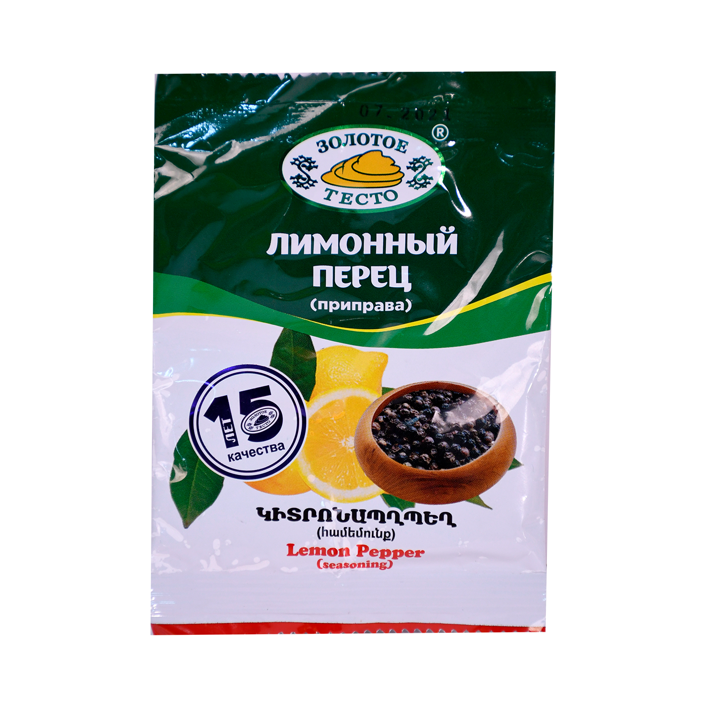 Կիտրոնապղպեղ Զոլոտոե տեստո 15գ