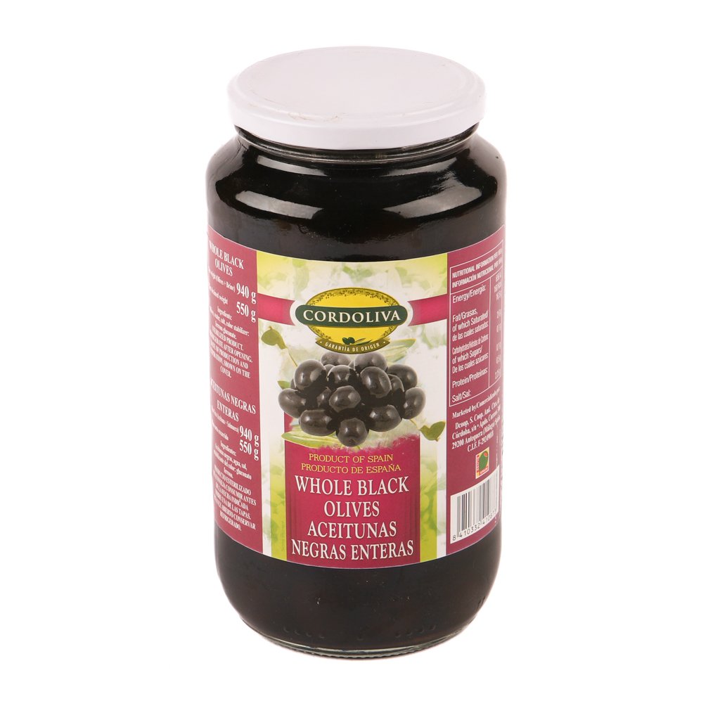 Black olives "Cordoliva" g/b 940g