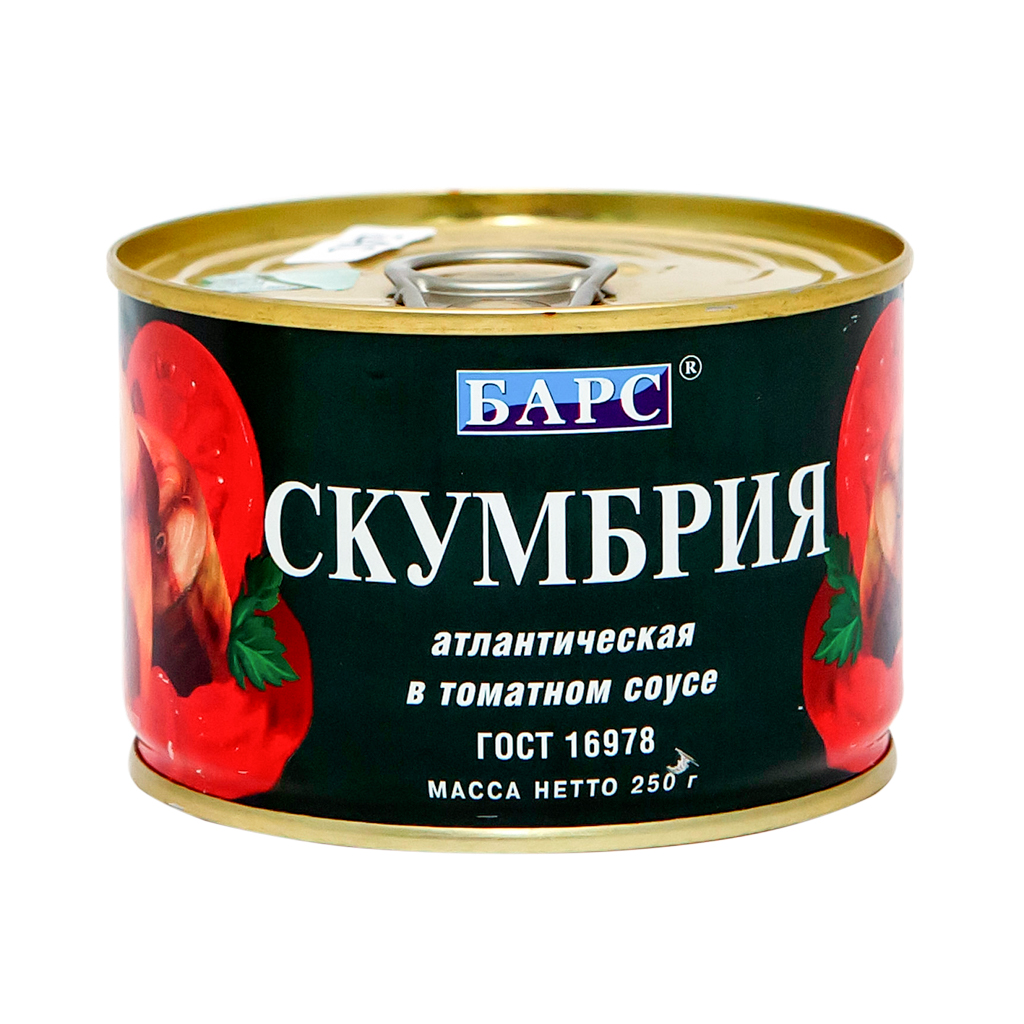 Սկումբրիա Բարս տոմատի սոուսում 250գ