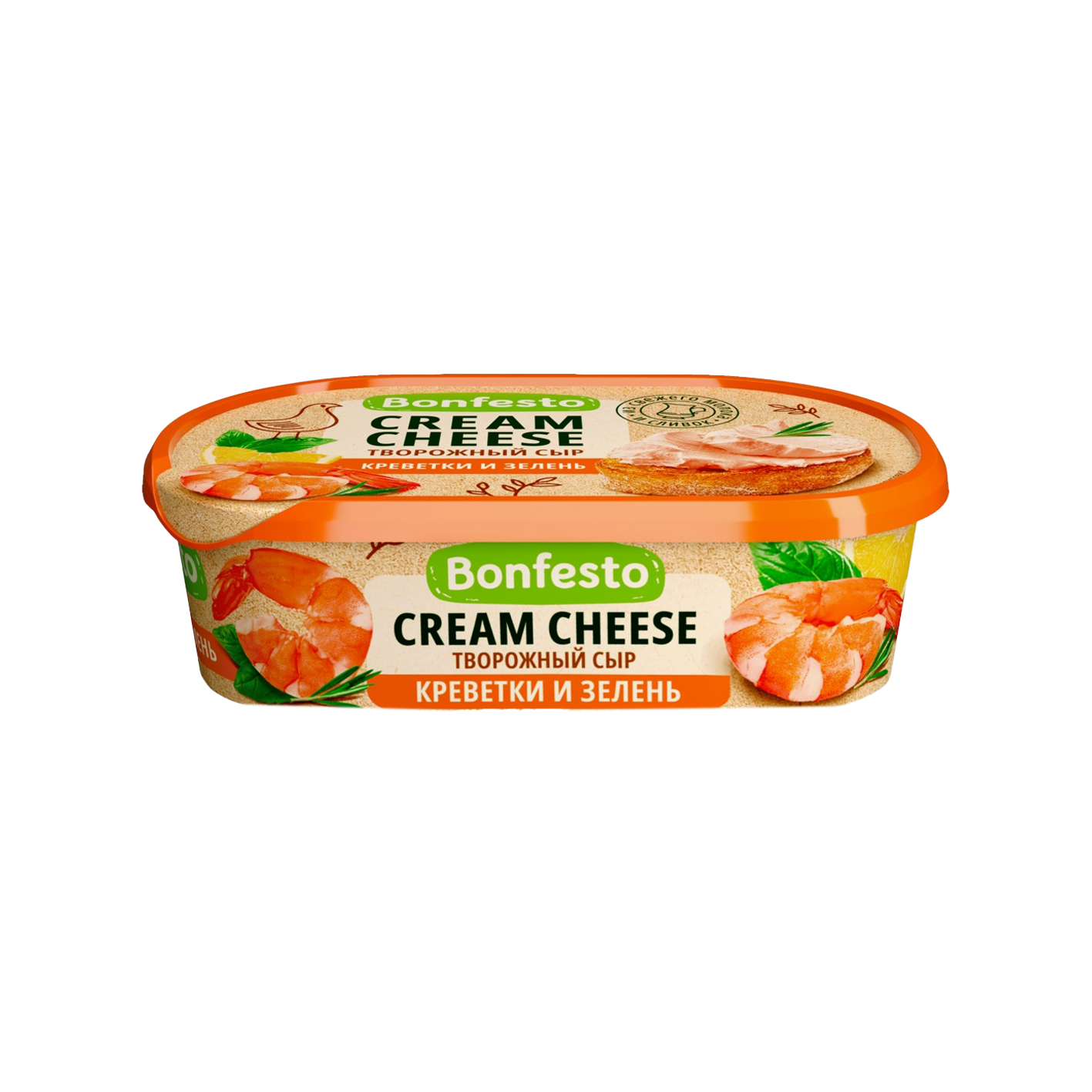 Կաթնաշոռային Պանիր Ծովախեցգետին և կանաչի Բոնֆեստո 140գ