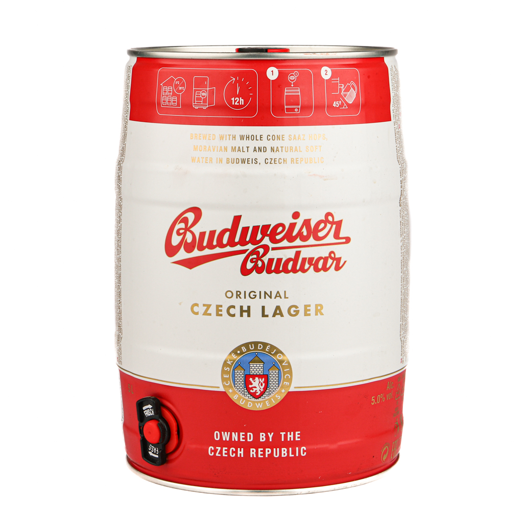 Beer "Budweiser" (can) 5l
