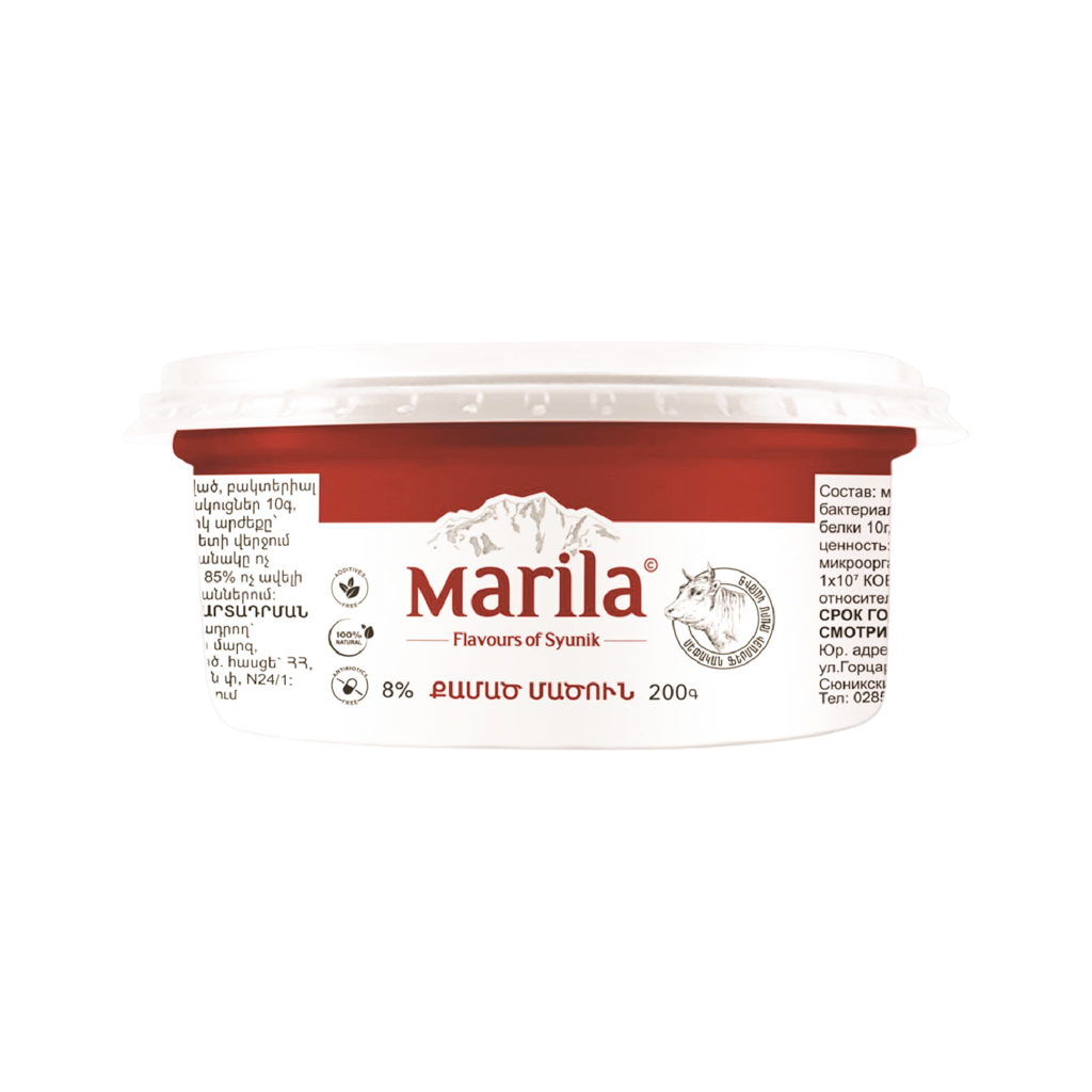 Strained matsun "Marila" 8% 200g