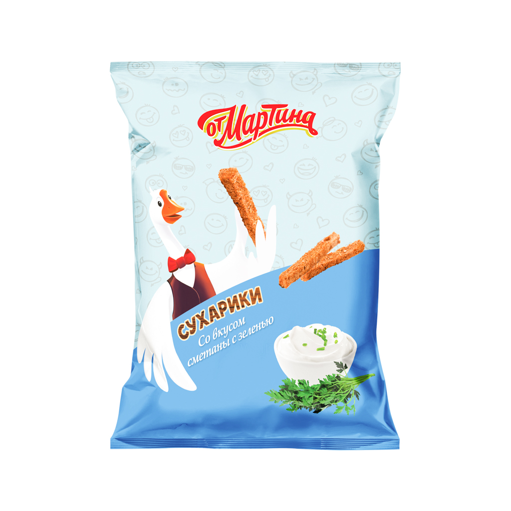 Crackers sticks "Ot Martina" sour cream and greens 60g