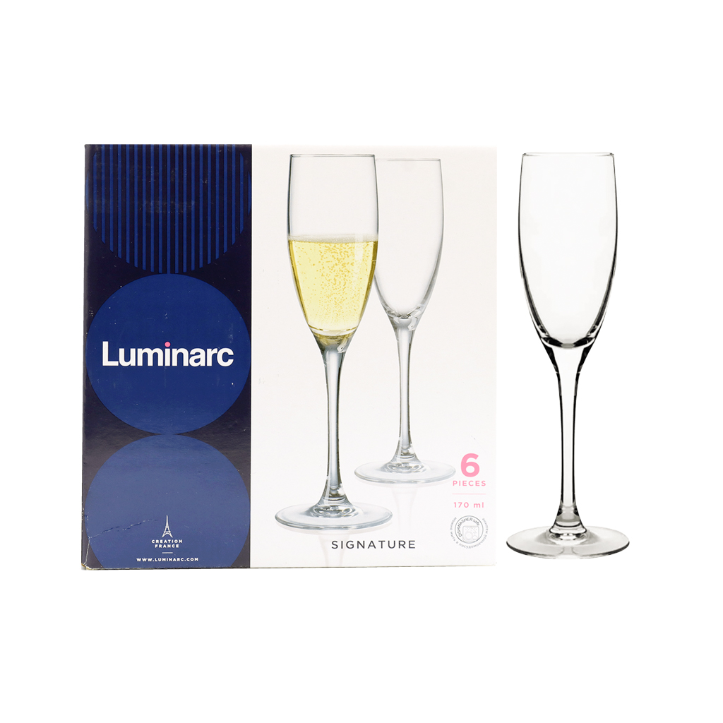 Champagne flute "Luminarc" Signature 170ml 6pcs H8161