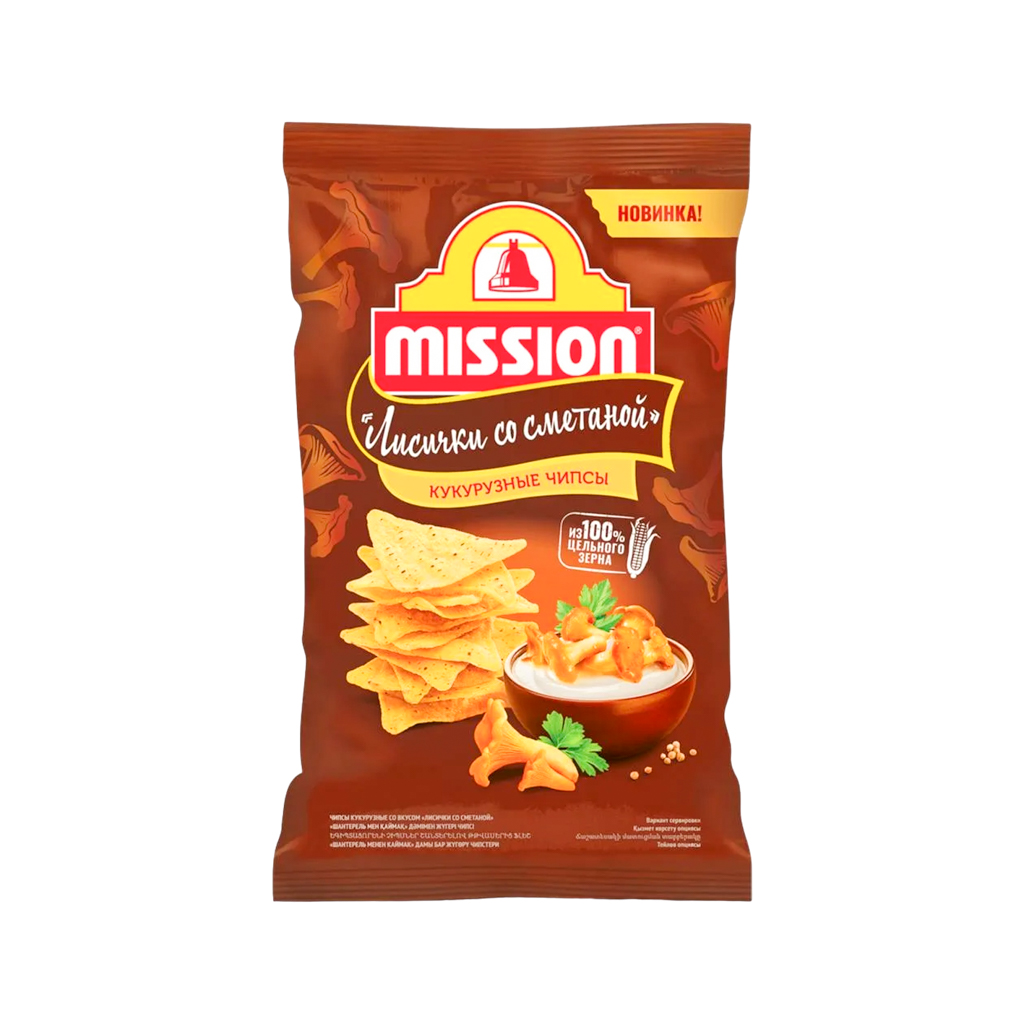 Chips "Mission" chanterelles with sour cream 150g