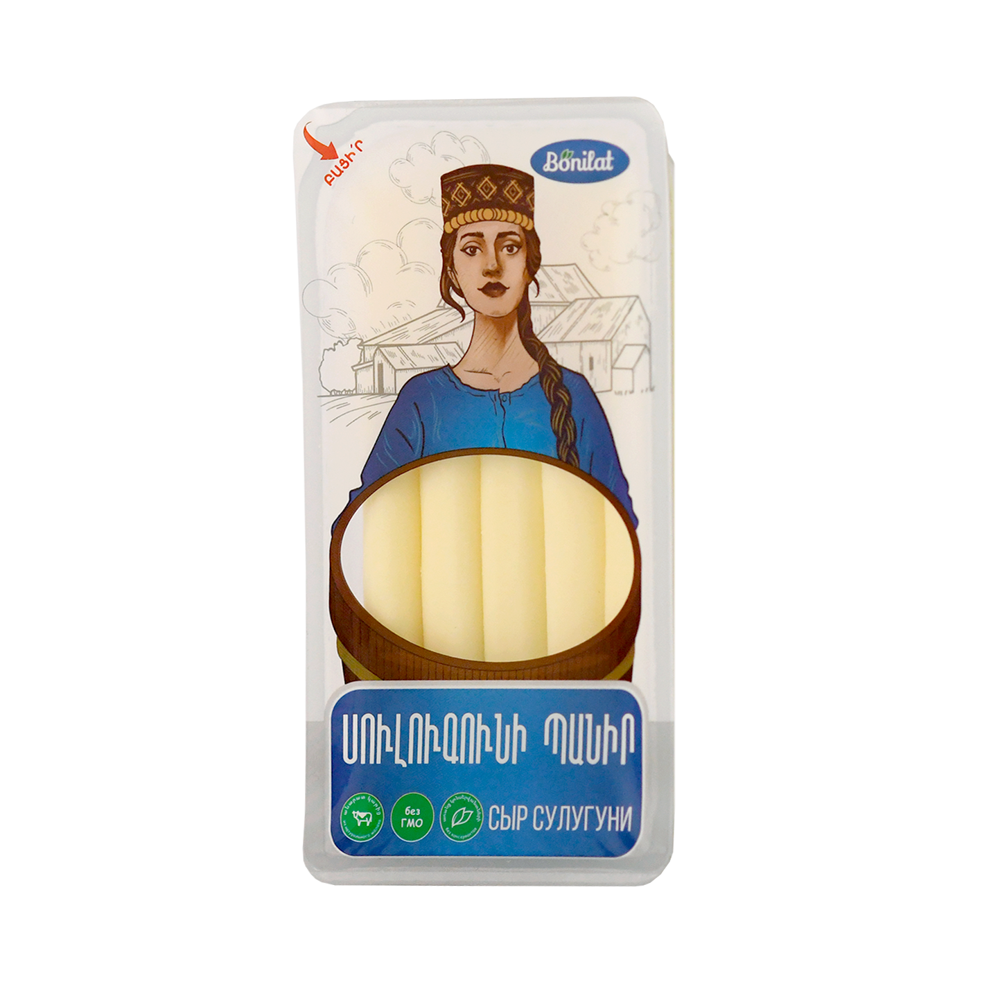 Պանիր Սուլուգունի Բոնիլատ որսորդական 150գ