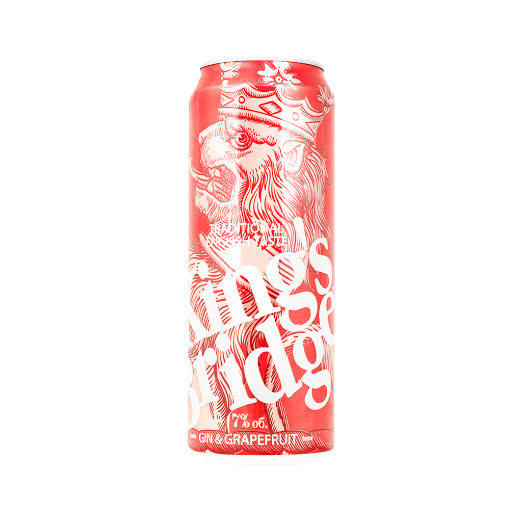 Cocktail "King's Bridge" gin and grapefruit (can) 0.5l
