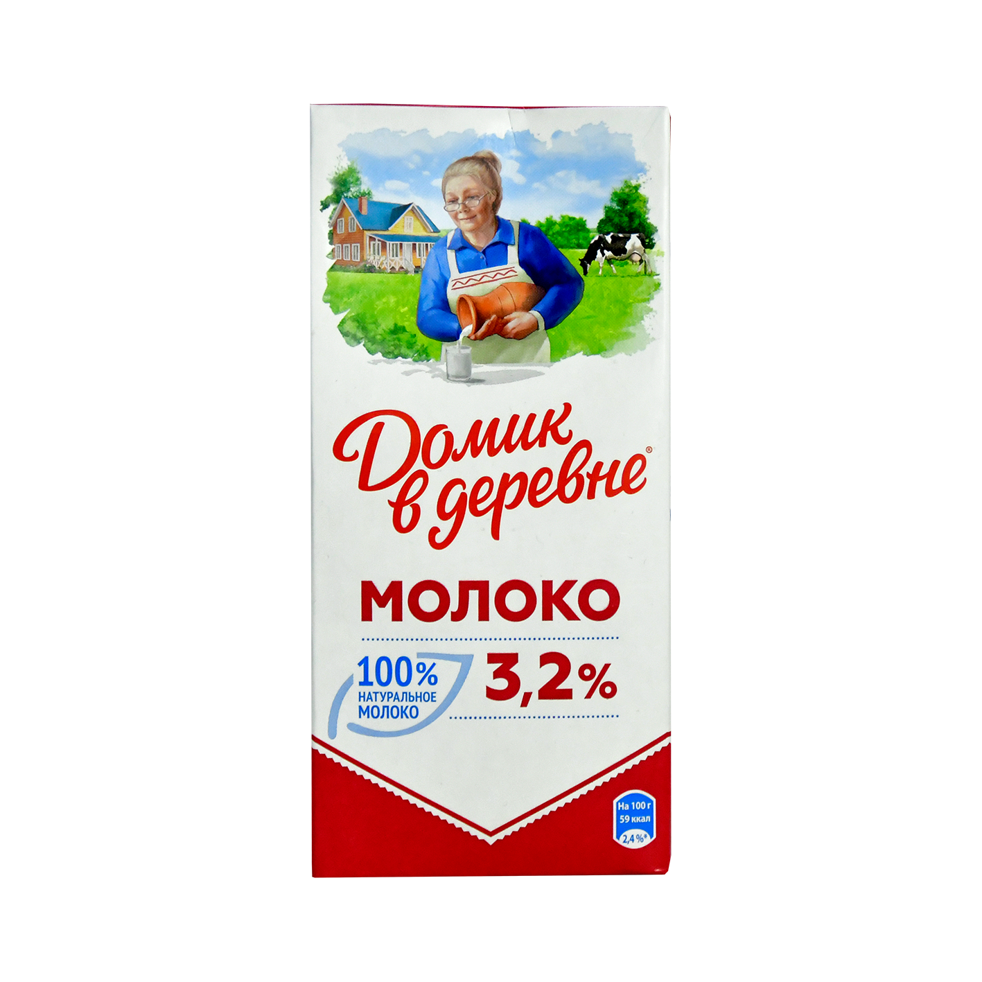 Ըմպելի կաթ ուլտրապաս. Դոմիկ Վ Դերեվնե 3,2% 1լ