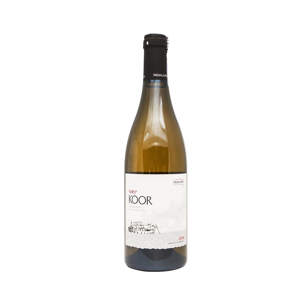 Wine "Koor" Voskehat, white dry 0.75l