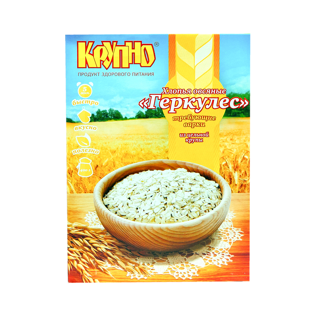 Oat flakes "Crupno" Hercules 400g