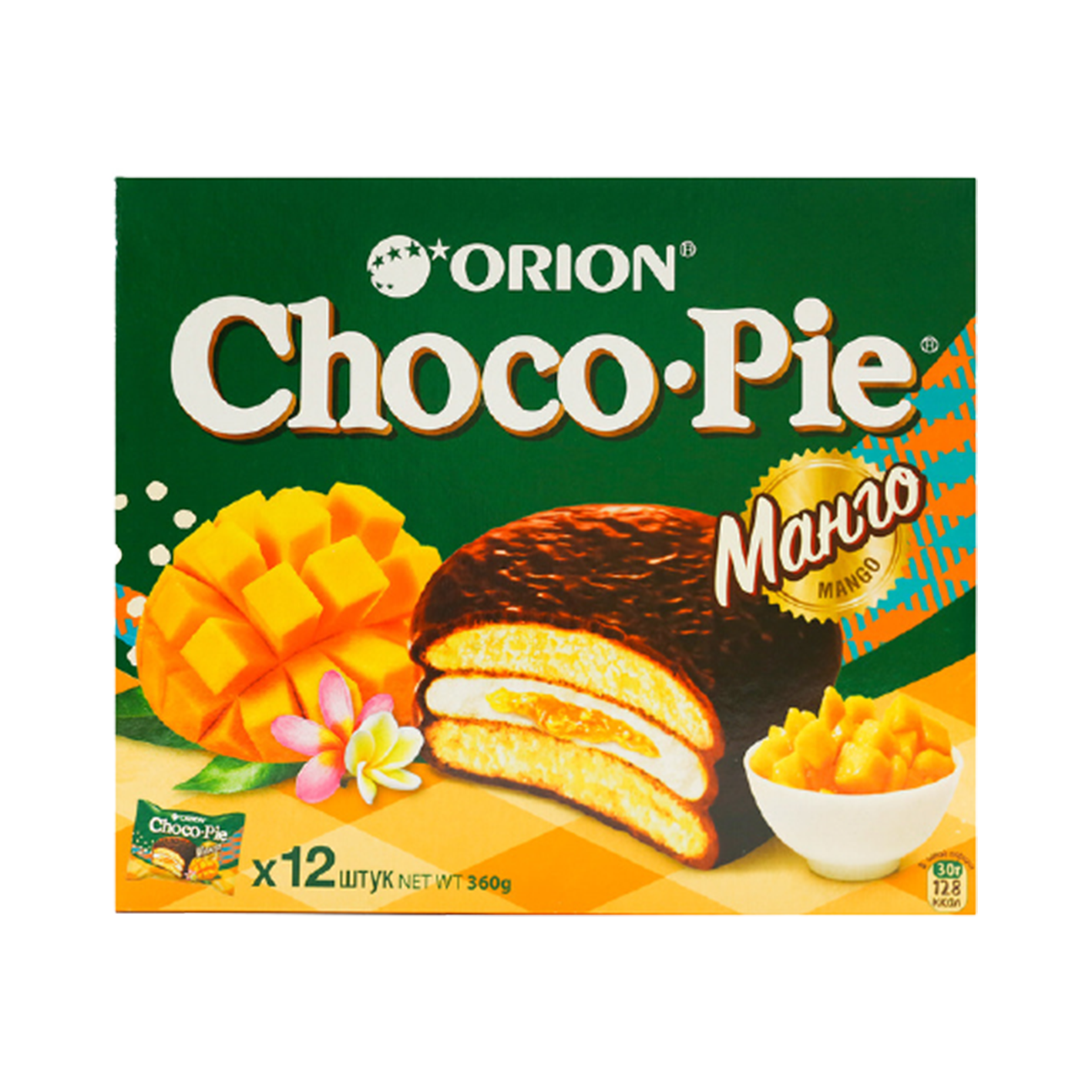 Չոկո Պայ Սև մանգո 12հատ 360գր