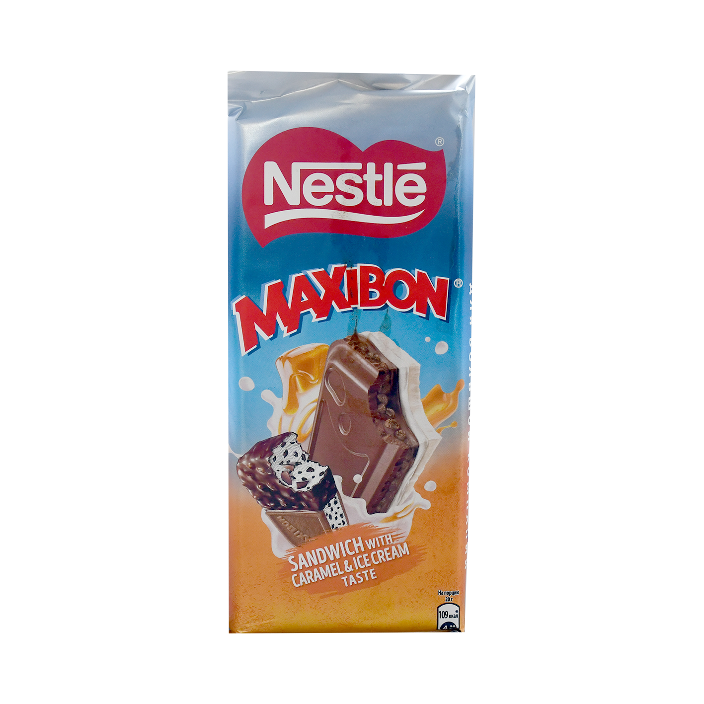 Շոկոլադե սալիկ Նեսթլե Մաքսիբոն սենդվիչ կարամելով 198գ
