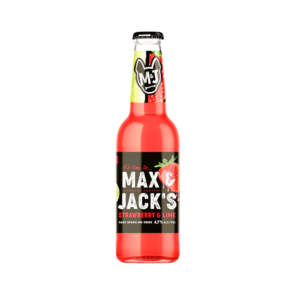 Beer drink "Max and Jack's" strawberry and lime g/b 0.4l
