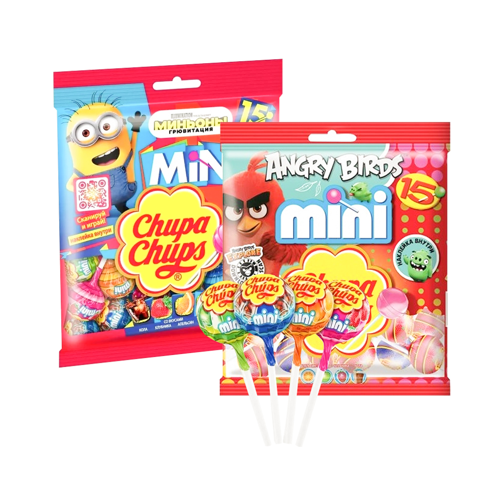 Lollipops "Chupa Chups" Angry birds 15x6g