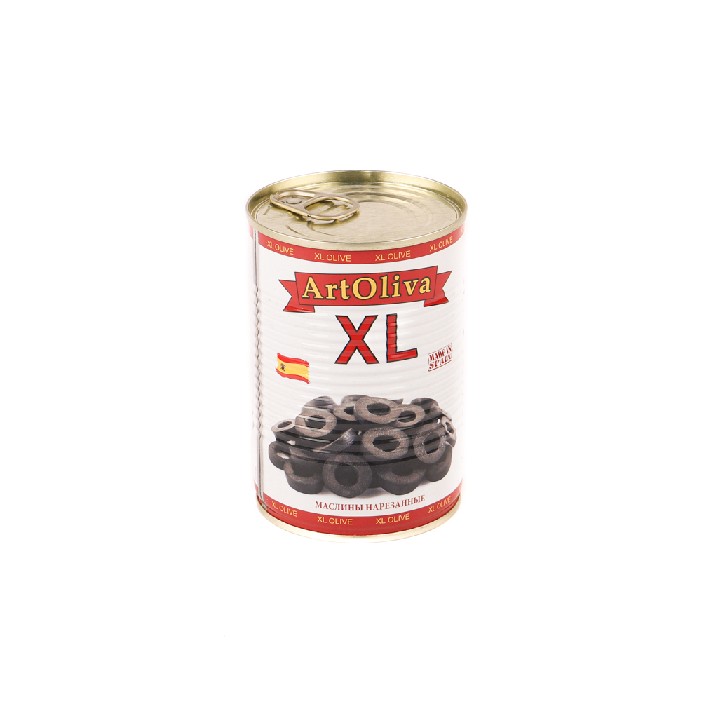Black olives "Art Oliva" XL, sliced 400g