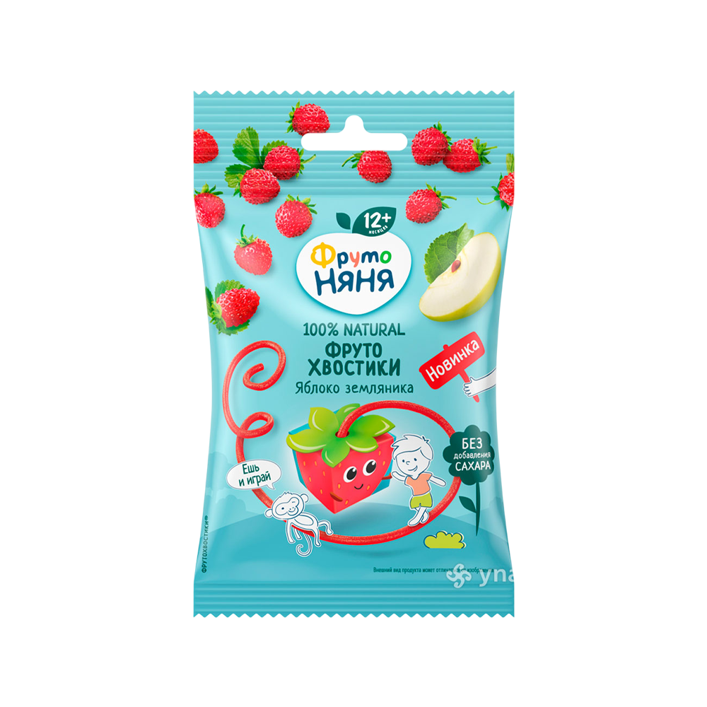 Մրգային Խառնուրդ Ֆրուտո Պոչիկներ Առանց Շաքար Ֆրուտո Նյանյա 12+ 15գ
