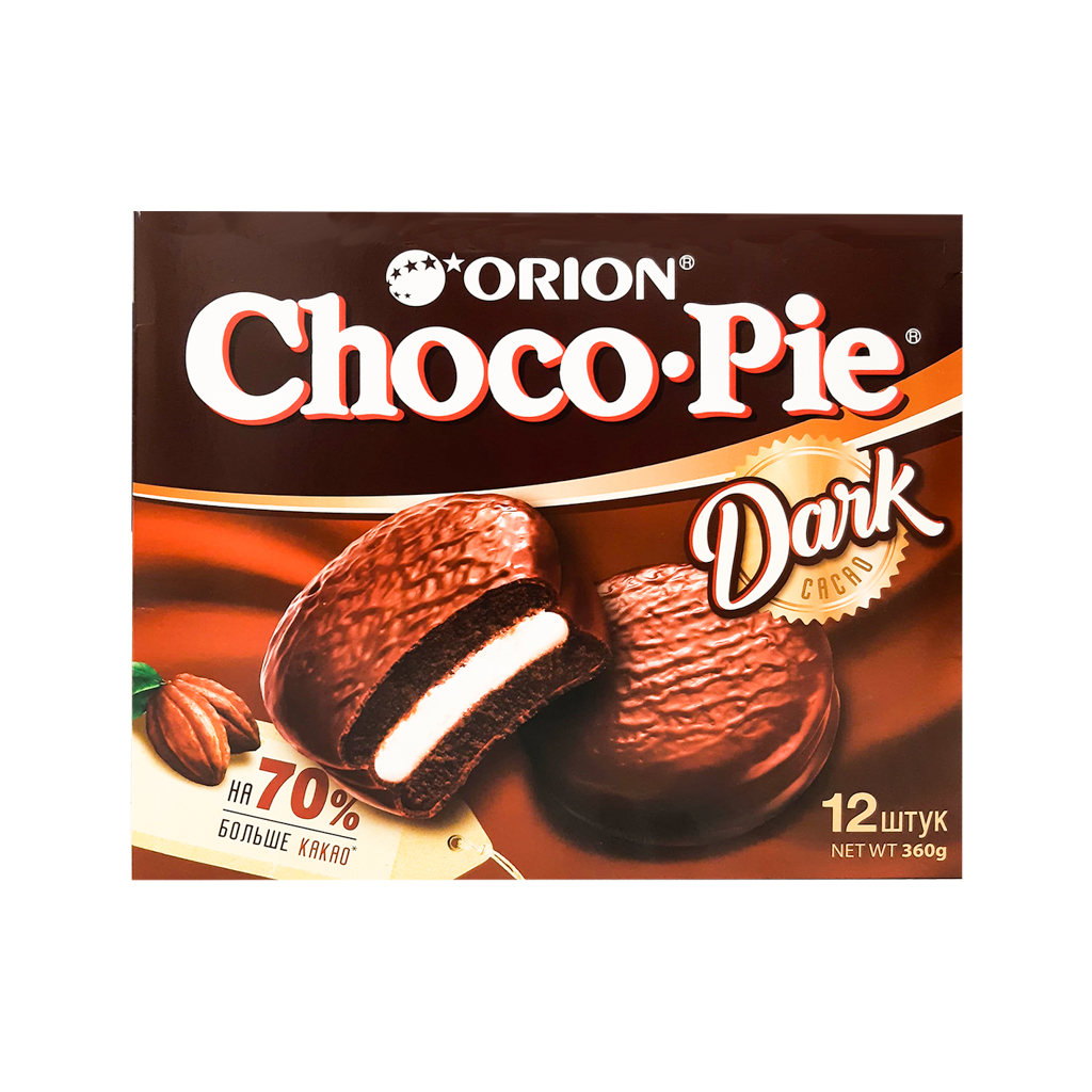 Cookies "Choco Pie" dark chocolate 12pcs 360g