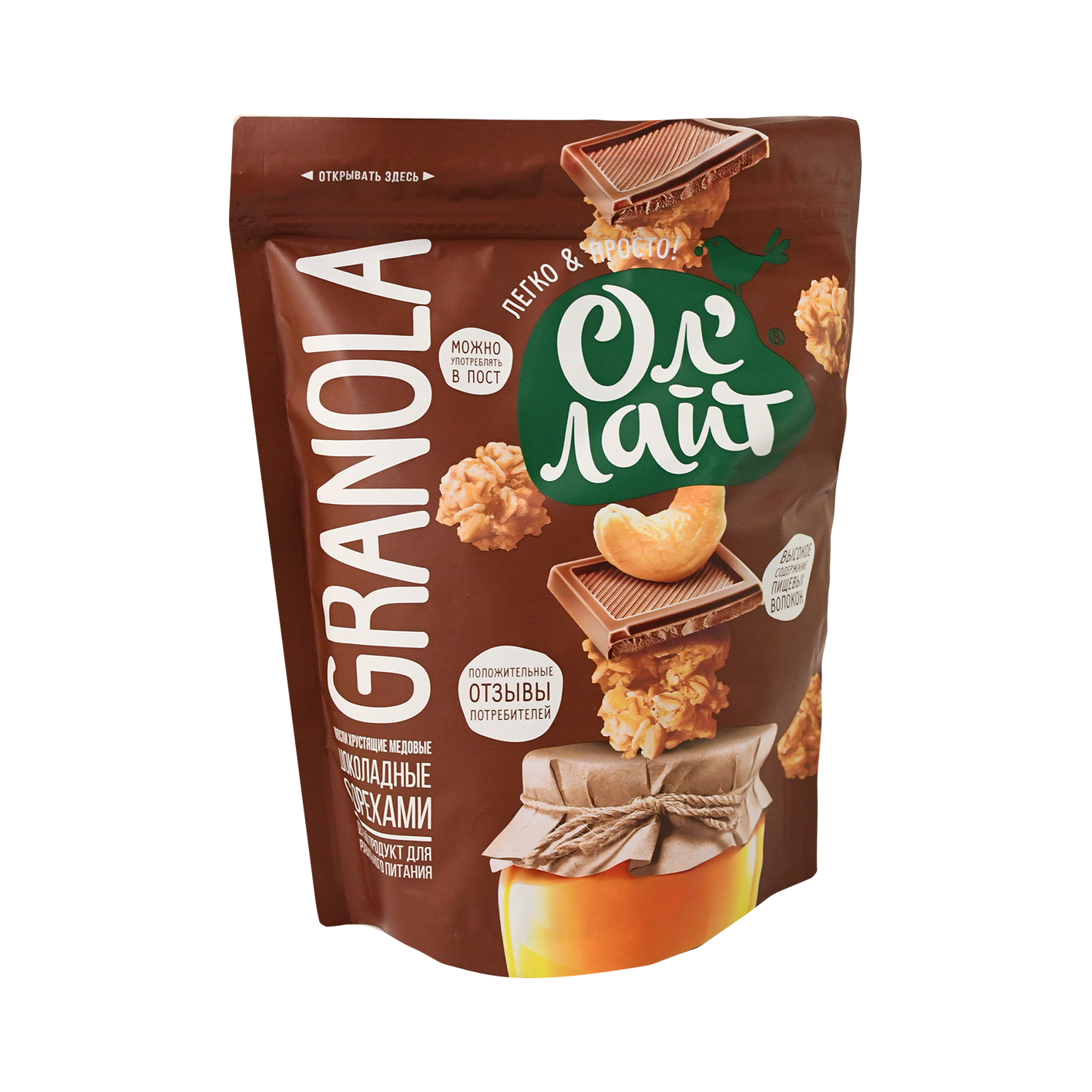 Մյուսլի շոկոլադով և ընկույզով Օլ Լայթ 280գ