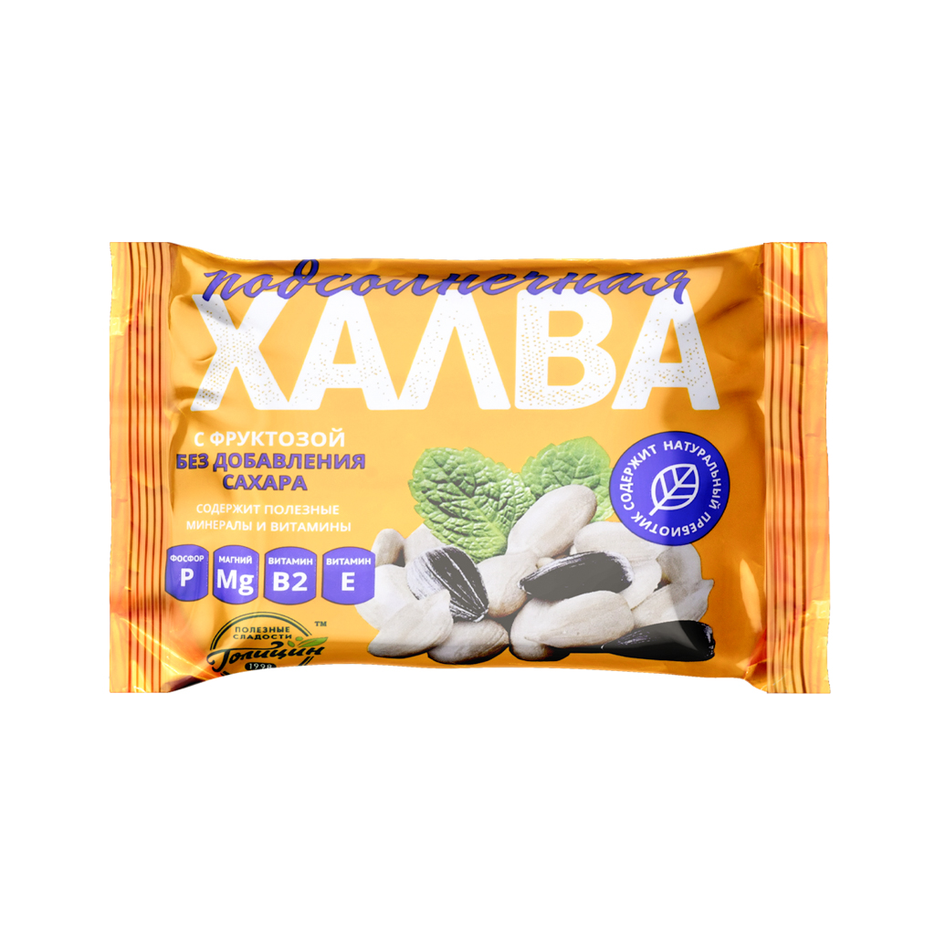 Sunflower halva "Golitsin" with fructose 180g