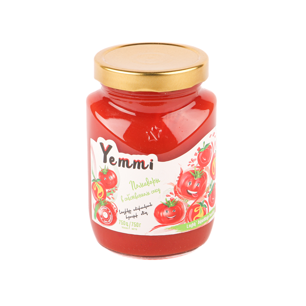 Tomatoes in own juice "Yemmi" 750g