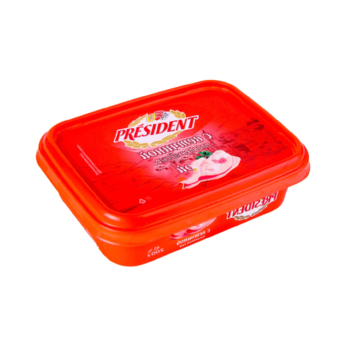 Հալած պանիր խոզապուխտով Պրեզիդենտ 200գ