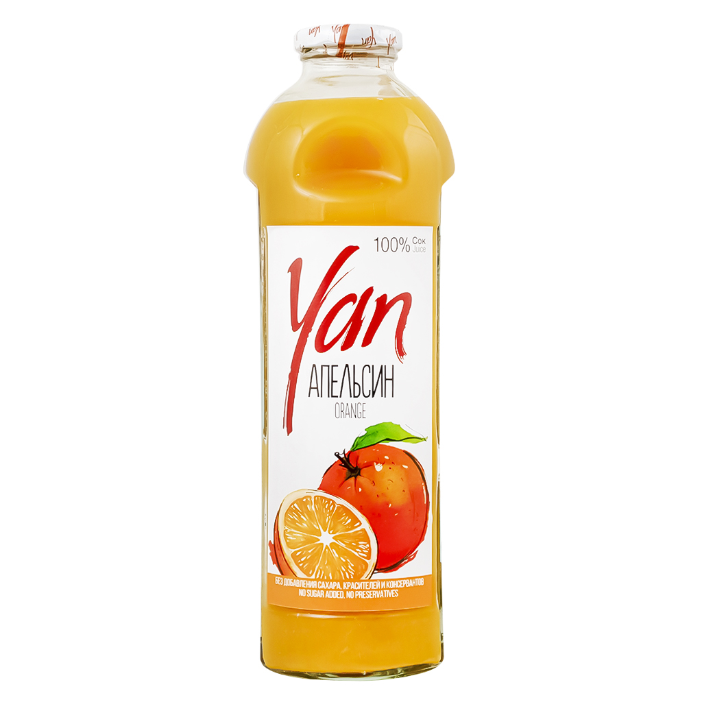 Juice "Yan" orange g/b 0.93l