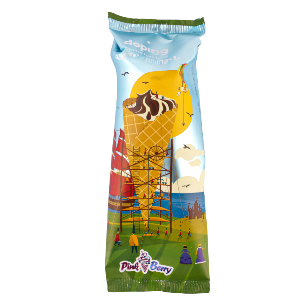 Ice cream "Pink Berry" Doping, vanilla 125g