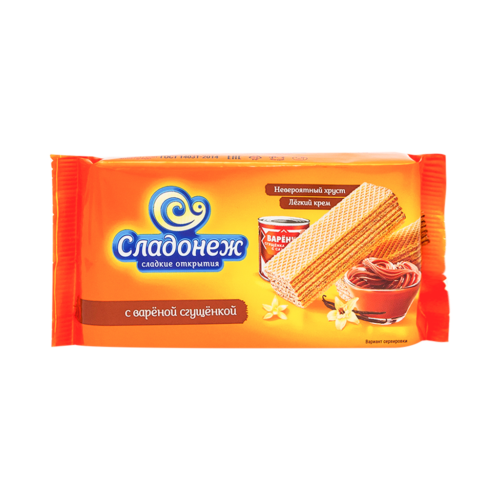 Wafer "Sladonezh" boiled condensed milk 170g