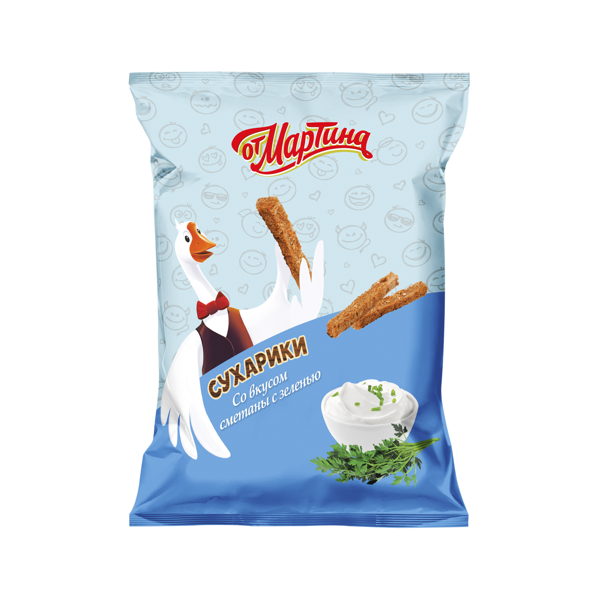 Չորահաց Ձողիկ Օտ Մարտինա թթվասեր և կանաչի 60գ