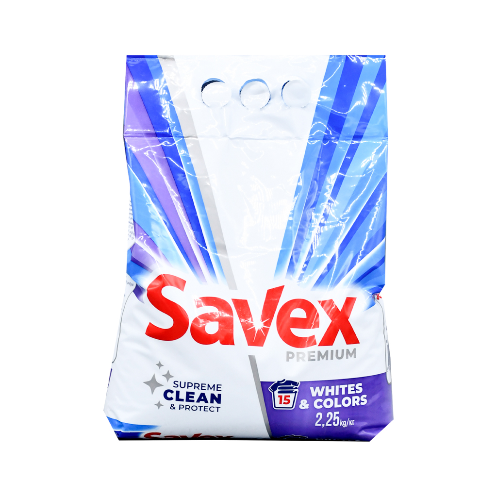 Washing powder "Savex" whites and colors, automat 2.25kg