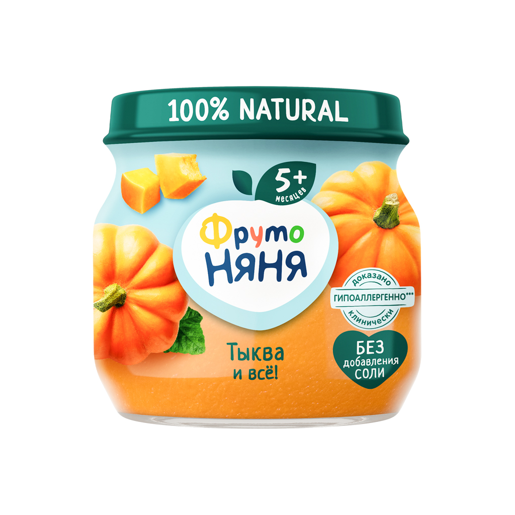 Puree "Fruto Nyanya" pumpkin, salt free 5m 80g