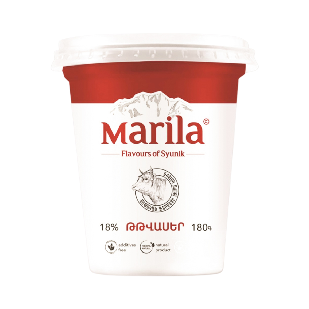 Sour cream "Marila" 18% 180g