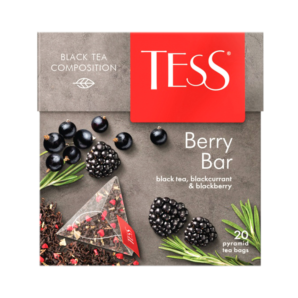 Fruit tea "Tess" raspberries and rhubarb 20x1.8g