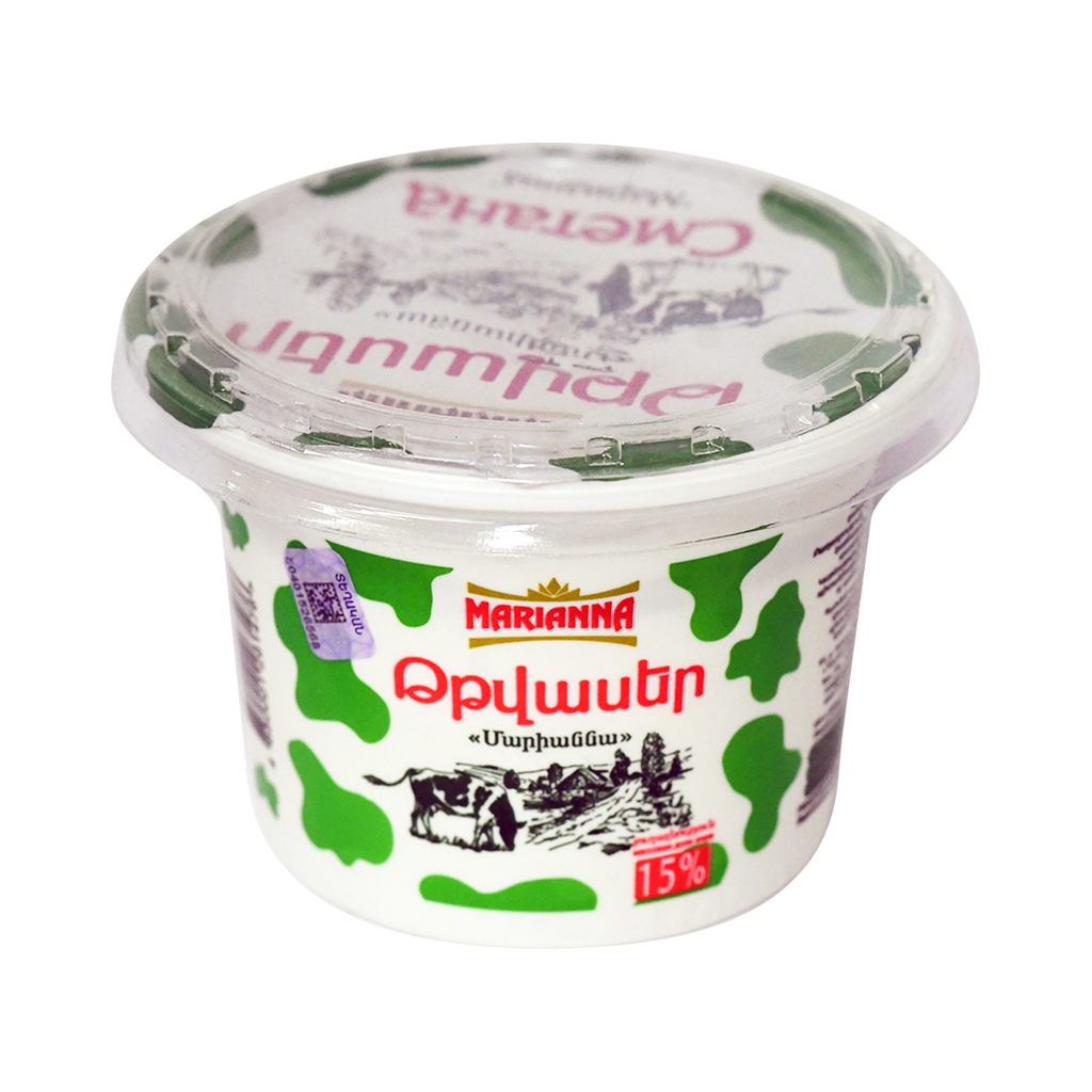 Թթվասեր Մարիաննա 15% 400գ