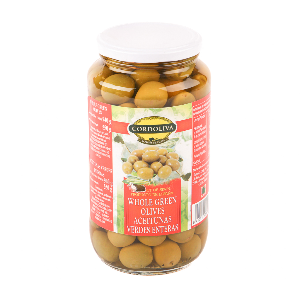 Green olives "Cordoliva" g/b 940g