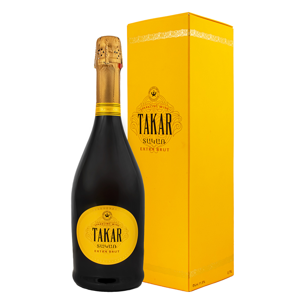 Sparkling wine "Takar" Extra brut (box) 0.75l