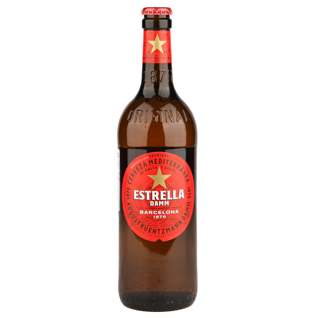 Beer "Estrella Damm" light g/b 0.66l