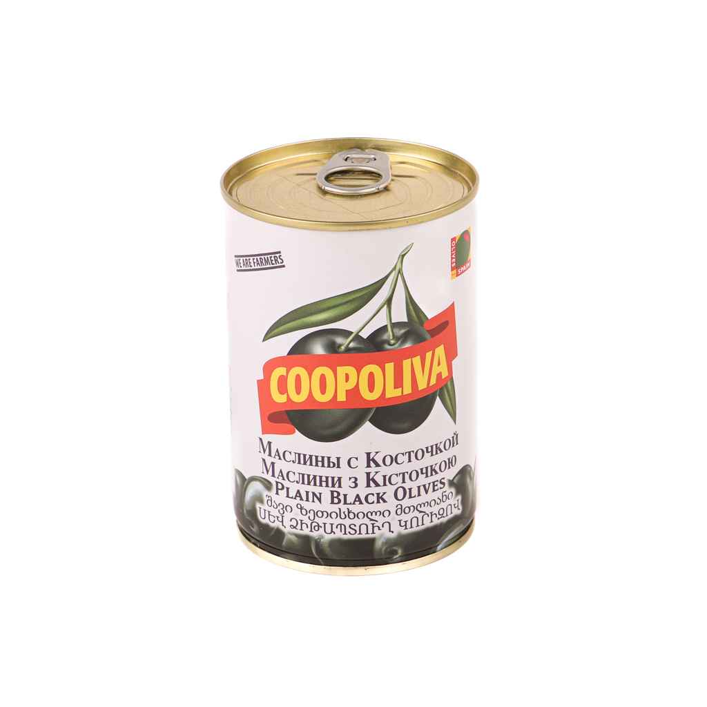 Black olives "Coopoliva" 425g