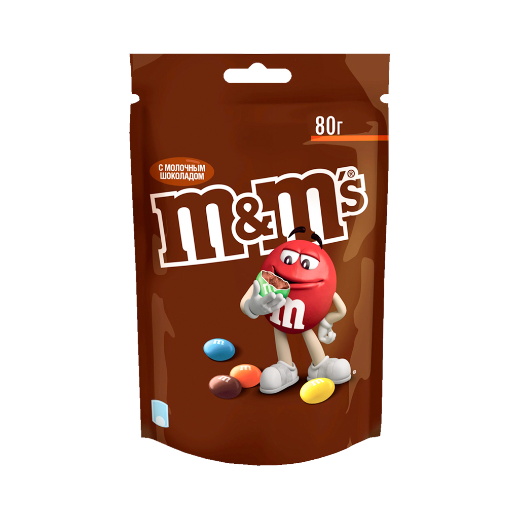 Dragee "M and M's" milk chocolate 80g