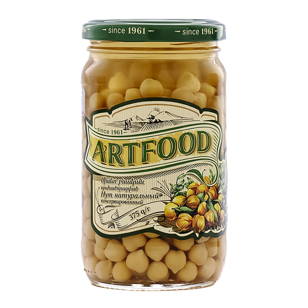 Canned chickpeas "Artfood" natural, salted 375g