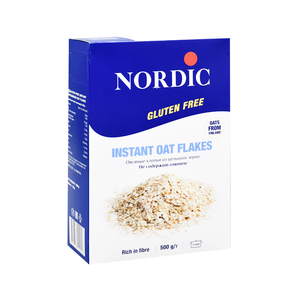 Oat flakes "Nordic" Instant, gluten free 500g