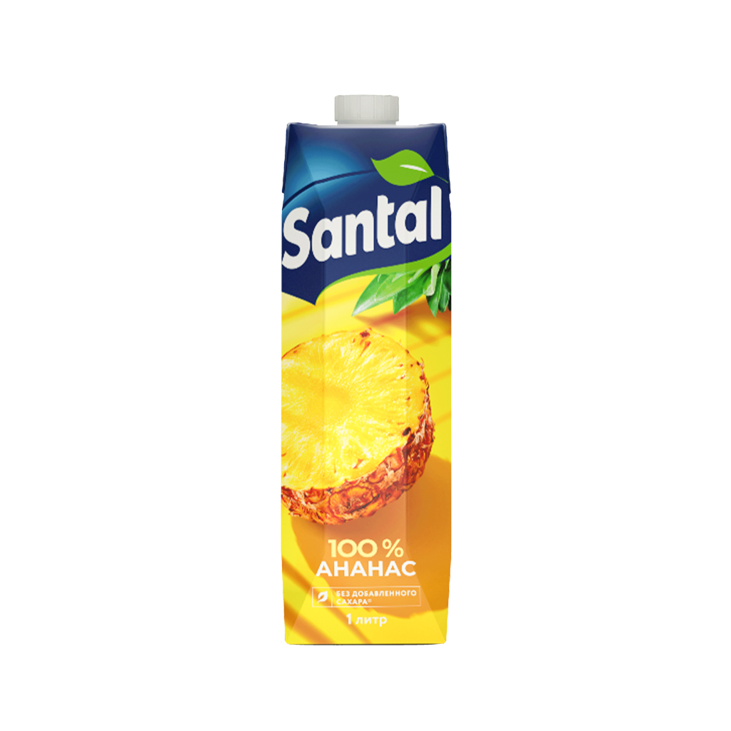 Juice "Santal" pineapple 1l
