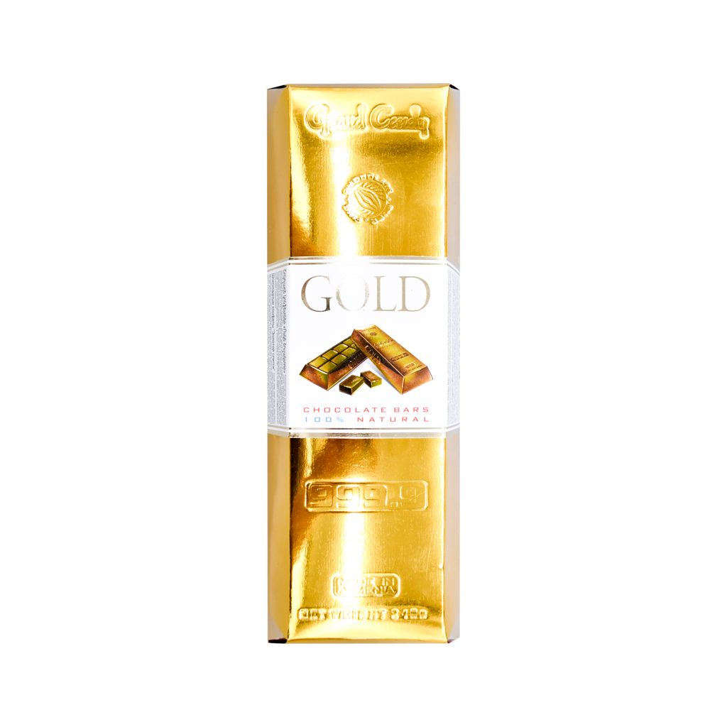 Chocolate box "Grand Candy" gold bar 210g