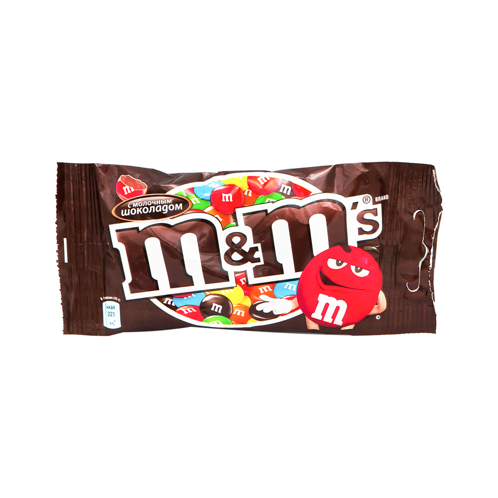 Dragee "M and M's" milk chocolate 45g