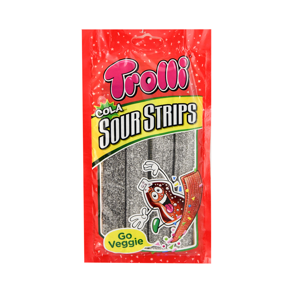 Chewing marmalade "Trolli" sour strips cola 85g