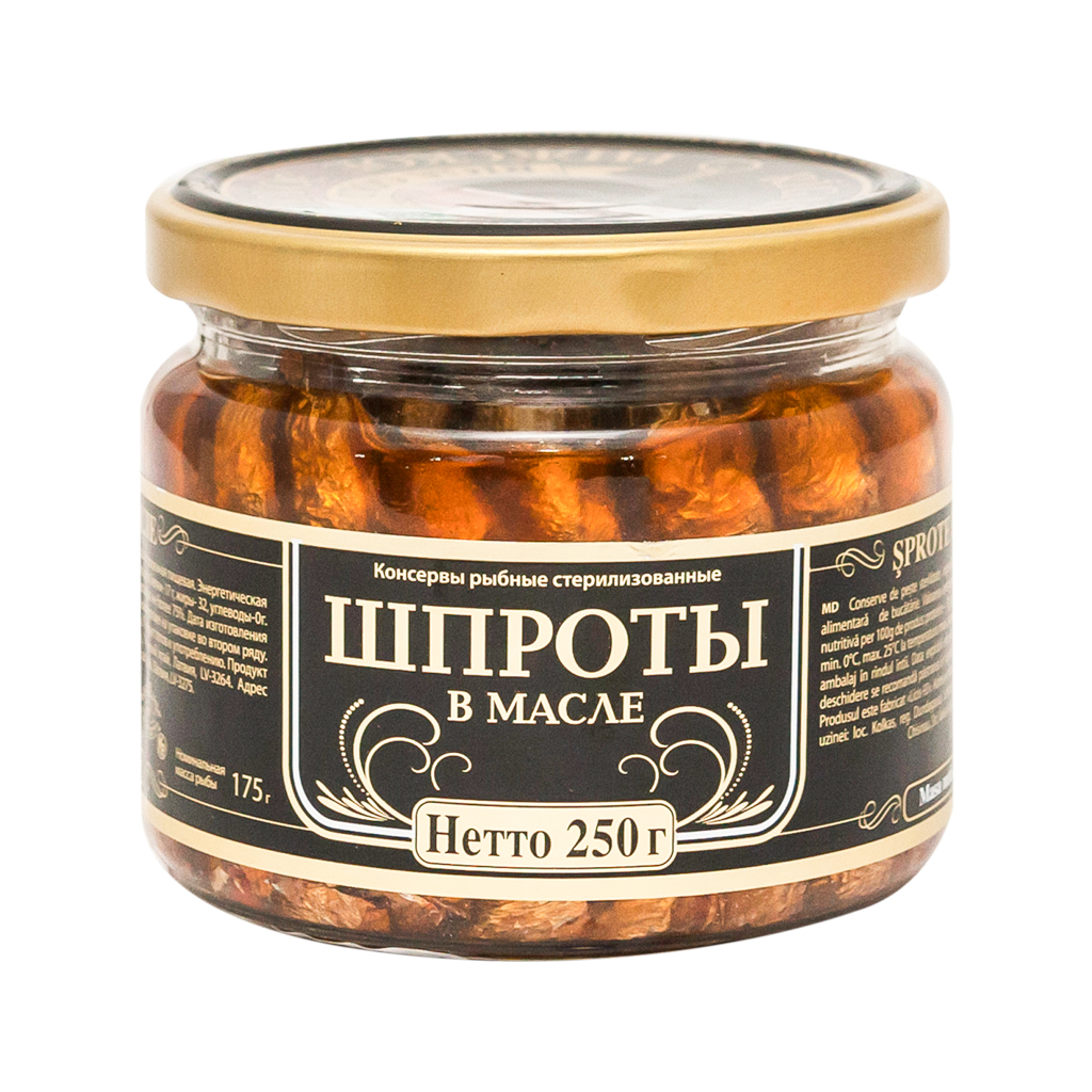 Շպրոտ Ռիգա Գոլդ ձեթի մեջ 250գ