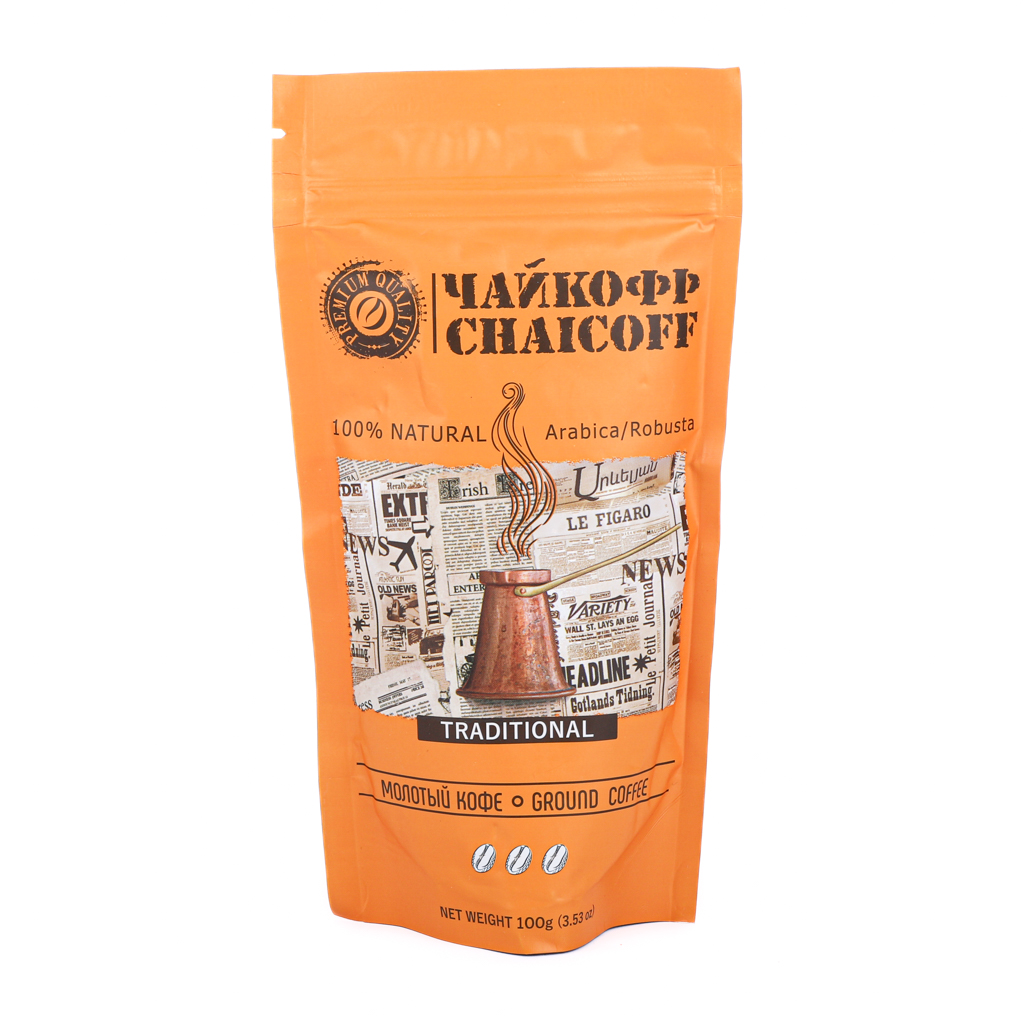 Ground coffee "Chaykoff" traditional, 100g
