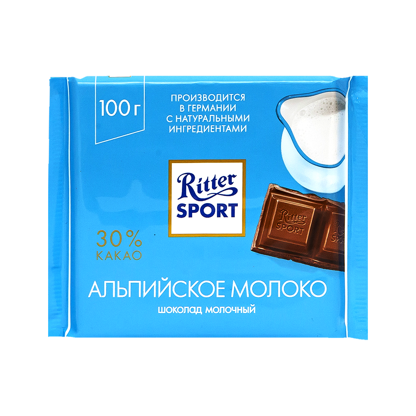 Շոկոլադ Ռիթեր սպորտ թղվածքաբլիթ ընկույզով 100գ