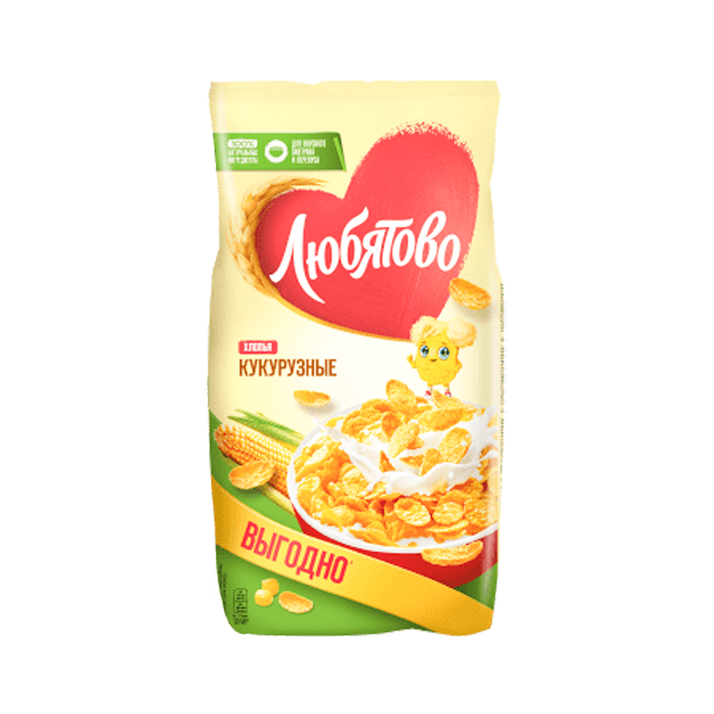 Corn flakes "Lyubyatovo" 600g