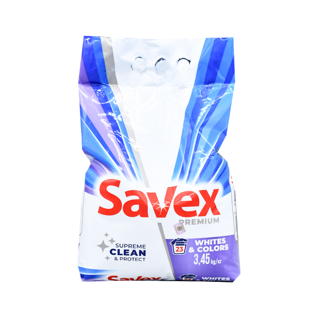 Washing powder "Savex" whites and colors, automat 3.45kg